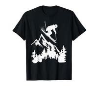 Skiing On The Mountain - Winter Ski Sport Downhill Skier T-Shirt