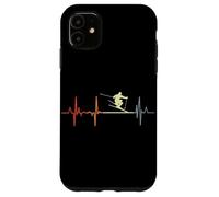 Skiing Pulse Line Vintage Ski Heart Line Case for iPhone 11