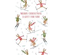 Skiing Reindeers Christmas Money Wallet Gift Card XMW141