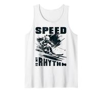 Skiing. Speed is my rhythm. Tank Top