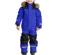 Skiing Suit Kids One Piece Snow Suits Overall Winter Warm Hooded Snowboard Skisuit Casual Thick Sports Outdoor Ski Jumpsuit Insulated Snowboarding Snowsuit Waterproof Trousers Jacket for Girls Boys UK