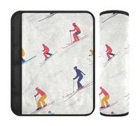 Skiing White 2 Pack seat Belt Shoulder pad Stop seat Belt Cutting into Neck for Backpack accesorios para carro