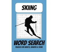 Skiing Word Search Puzzle Book: Word Searches with Easy to Read Print about Skiing, Snowboarding, Winter, and More | 6x9 inches, 110 pages | 50+ Puzzles ... Gift for Vacations, Holidays and Free Times
