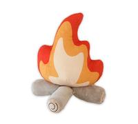 SKIKHN Branch Bonfire Plush Toy, 27x30 CM Soft Simulation Fire Pile Flame Pillow, Fake Fire Firewood Plush Pillow, Funny Campfire Plushie, Suitable for Boys And Girls Christmas, Birthday Surprise Gift