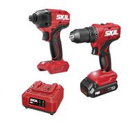 SKIL CB8002B-10 20V Power Tool and Impact Driver Combo Kit with PWR CORE 20 2.0Ah Battery and Charger