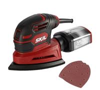 SKIL Corded Detail Sander, Includes 3pcs Sanding Paper and Dust Box - SR250801