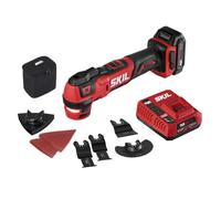 SKIL PWRCore OS592702 12V Brushless Oscillating Tool Kit with 40 Accessories, 2.0Ah Lithium Battery and PWRJump Charger