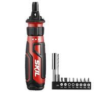 SKIL Rechargeable 4V Cordless Screwdriver with Circuit Sensor Technology, Includes 9pcs Bit, 1pc Bit Holder, USB Charging Cable - SD561201