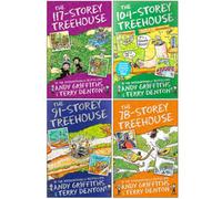 The Treehouse Storey Books 6 - 9 Collection Set by Andy Griffiths & Terry Denton (117-Storey Treehouse, 104-Storey Treehouse, The 91-Storey Treehouse, The 78-Storey Treehouse)