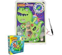 Skill-Based Dinosaur Tabletop Game for Children Educational Hand Eye Coordination Toy Precision Game with Buzzer Fine Motor Challenge Prehistoric Dino Doctors Family Fun - Electoys