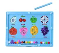 Skill-Building Educational Toy - Magnetic Color Number Maze, Early Learning Playset with Sturdy Material, Fruit Matching Game, Classroom Activity Practice, Development Supplies for Fun Learning
