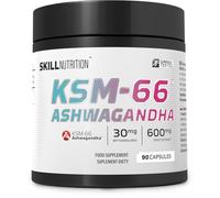 Skill Nutrition Ashwagandha KSM-66-90 Vegan Capsules | 600 mg Standardized Root Extract | High Bioavailability | Adaptogen for Stress Support, Recovery & Wellbeing | Premium Dietary Supplement