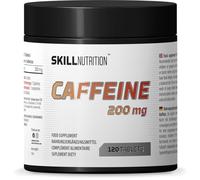 Skill Nutrition Caffeine 200 mg - 120 tabs | High-Potency Caffeine Capsules | Pure Energy for Any Occasion | Vegan-Friendly | No Additives
