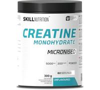 Skill Nutrition Creatine Unflavoured - 300 g | Micronized Creatine Monohydrate for Enhanced Absorption & Performance | Supports Strength, Muscle Growth, and Recovery | Vegan-Friendly, Pure Formula