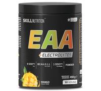Skill Nutrition EAA + Electrolytes - Mango Flavour | 6.5 g EAA per Serving | BCAA 2:1:1, 1000 mg L-Glutamine, Electrolytes & AstraGin® | Powder Supplement | 450 g