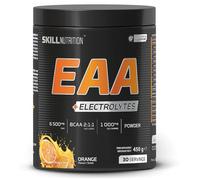 Skill Nutrition EAA + Electrolytes - Orange Flavour | 6.5 g EAA per Serving | BCAA 2:1:1, 1000 mg L-Glutamine, Electrolytes & AstraGin® | Powder Supplement | 450 g