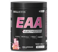 Skill Nutrition EAA + Electrolytes - Pink Lemonade Flavour | 6.5 g EAA per Serving | BCAA 2:1:1, 1000 mg L-Glutamine, Electrolytes & AstraGin® | Powder Supplement | 450 g