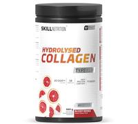 Skill Nutrition Hydrolysed Collagen Type I & III | Bloody Orange Flavor | Highly Bioavailable Collagen Peptides | 18 Amino Acids: Rich in Glycine, Proline & Hydroxyproline | High Protein Content