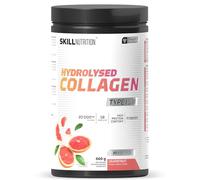 Skill Nutrition Hydrolysed Collagen Type I & III | Grapefruit Flavor | Highly Bioavailable Collagen Peptides | 18 Amino Acids: Rich in Glycine, Proline & Hydroxyproline | High Protein Content