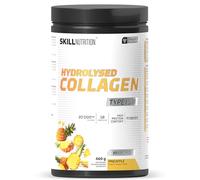 Skill Nutrition Hydrolysed Collagen Type I & III | Pineapple Flavor | Highly Bioavailable Collagen Peptides | 18 Amino Acids: Rich in Glycine, Proline & Hydroxyproline | High Protein Content
