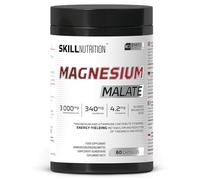 Skill Nutrition Magnesium Malate + Vitamin B6 | 340 mg Magnesium per Serving | 3000 mg Magnesium Malate, Active B6 P-5-P | No Magnesium Oxide | 60 Capsules
