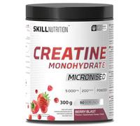 Skill Nutrition Micronized Creatine Monohydrate Berry Blast | High-Absorption Formula with Delicious Flavor | Boosts Strength, Muscle Growth, and Recovery | Vegan-Friendly, Halal | 300g