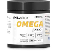 Skill Nutrition Omega 2000-60 softgels | 2000 mg Omega-3 Fish Oil | 800 mg EPA + 400 mg DHA per Serving | Ultra-Pure | No Fishy Aftertaste | Supports Heart, Brain, Vision