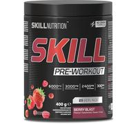 Skill Nutrition Pre-Workout Berry Blast - No-Crash Formula with Extended-Release Caffeine | Xtenergy®, TheaGreen™, Vitacholine®, Astragin® | Vegan, Halal | B-Vitamins, Citrulline, Beta-Alanine