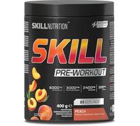 Skill Nutrition Pre-Workout Peach - No-Crash Formula with Extended-Release Caffeine | Xtenergy®, TheaGreen™, Vitacholine®, Astragin® | Vegan, Halal | B-Vitamins, Citrulline, Beta-Alanine