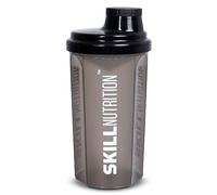 Skill Nutrition Shaker, Smoked Transparent - 700 ml | 700ml fitness protein shaker | With strainer and scale | Leak-proof, BPA-free | For protein, gainers, supplements