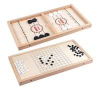 Skill Promoting Game: By playing this fast-paced sling puck game, your child can develop their fine motor skills, hand-eye coordination and social skills while