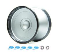 SkillAddicts Pro YoYo - Professional Unresponsive Metal Trick Yo yo for Advanced Play with Fingerspin Cup for Yo-yo Kids, Teens and Adults - Grey