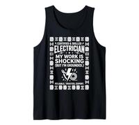 Skilled Electrician My Work is Shocking Pun Tank Top