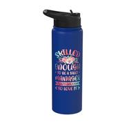 Skilled Enough to be a Sales Manager Stainless Steel Insulated Water Bottle
