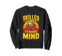 Skilled Hands Strong Mind Mechanic Worker Sweatshirt