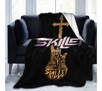 Skillet Band Home Warm Blanket Luxury Super Soft Flannel Large Size Living Room Bedroom