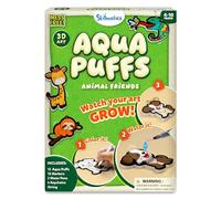 Skillmatics 3D Art Kit - Aqua Puffs Animals, Mess-Free Painting Craft for Kids, DIY Color & Inflate Activity, Travel Toys & Creative Gifts for Girls & Boys Ages 4, 5, 6, 7, 8, 9, 10