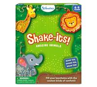Skillmatics Art & Craft Activity - Shake-its Animals, DIY Craft Kit with Keychains, Fun & Creative Travel Toys, Party Favors & Birthday Gifts for Girls & Boys Ages 4, 5, 6, 7, 8, 9