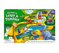 Skillmatics Board Game - Leaps & Tumbles, Classic Game with a Twist for Kids, Preschoolers, Toddlers, Gifts for Girls & Boys Ages 3, 4, 5, 6, 7