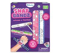 Skillmatics Craft Activity - Snap Bandz, Unicorns & Princesses, DIY Jewelry Art & Craft Activity, Mess-Free, Creative Kit, 8 Bands (8.6"), Gifts for Girls & Boys Ages 4, 5, 6, 7, 8, 9, 10