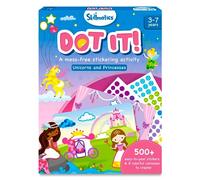 Skillmatics Dot It Sticker Art - Unicorns & Princesses, Easter Basket Stuffers, 500+ Stickers, Craft Kits, DIY Scrapbooking Activity, Travel Toys, Gifts for Girls & Boys Ages 3, 4, 5, 6, 7