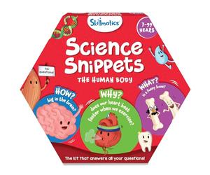 Skillmatics Flash Cards - Science Snippets The Human Body, STEM Learning Educational Toys & Learning Aids for Kids, Gifts for Boys & Girls Ages 7, 8, 9 & Up, Homeschool, Classroom & Travel Activity