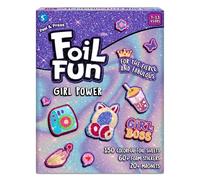 Skillmatics Foil Fun - Girl Power, 20+ DIY Foil Art Magnets, Mess-Free Craft Kit, 60+ Foam Stickers, Creative Activity for Girls, Kids, Tweens, Teens (Ages 7-13), Gifts, Travel, Party Favor
