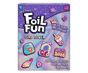 Skillmatics Foil Fun - Girl Power, 20+ DIY Foil Art Magnets, Mess-Free Craft Kit, 60+ Foam Stickers, Creative Activity for Girls, Kids, Tweens, Teens (Ages 7-13), Gifts, Travel, Party Favour