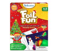 Skillmatics Foil Fun - Holiday Magic, No Mess Art for Kids, Christmas Craft Kits & Supplies, DIY Creative Activity, Travel Toys, Gifts for Boys & Girls Ages 4, 5, 6, 7, 8, 9