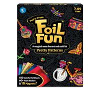 Skillmatics Foil Fun - Pretty Patterns, 18 DIY Magnets Mess-Free Art, Colourful Creative Party Activity, Craft Kits, 60+ Foam Stickers, Gifts for Kids, Teens, Adults, Families