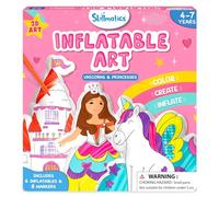 Skillmatics Inflatable Art for Kids - 3D Unicorns & Princesses, Preschool Craft Kits, Fun DIY Activity, Colouring Set, Gifts for Boys & Girls Ages 4, 5, 6, 7