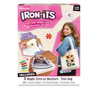 Skillmatics Iron-Its - Iron-On Transfer Kit for Kids, DIY Fabric Art & Craft Kit with Magic Transfer Markers, 30+ Stencils, Tote Bag, Creative Gift for Kids, Tweens, Teens, Ages 7, 8, 9, 10, and Up