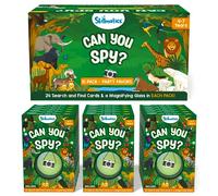 Skillmatics Party Favors (Pack of 15) - Can You Spy Animals Card Set, Search & Find Game for Kids, Goodie Bag Toy & Educational Gift for Girls & Boys Ages 4, 5, 6, 7