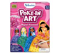 Skillmatics Poke-in Art - Magical Princesses, Mess-Free Fun for Kids, DIY Craft Kits, Creative Activity, Gifts for Girls & Boys Ages 4, 5, 6, 7, 8, 9